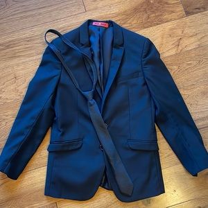 Black Suit Jacket & Tie